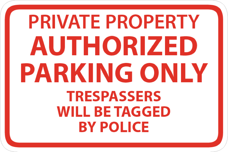 Parking and Regulation Signs 18x24